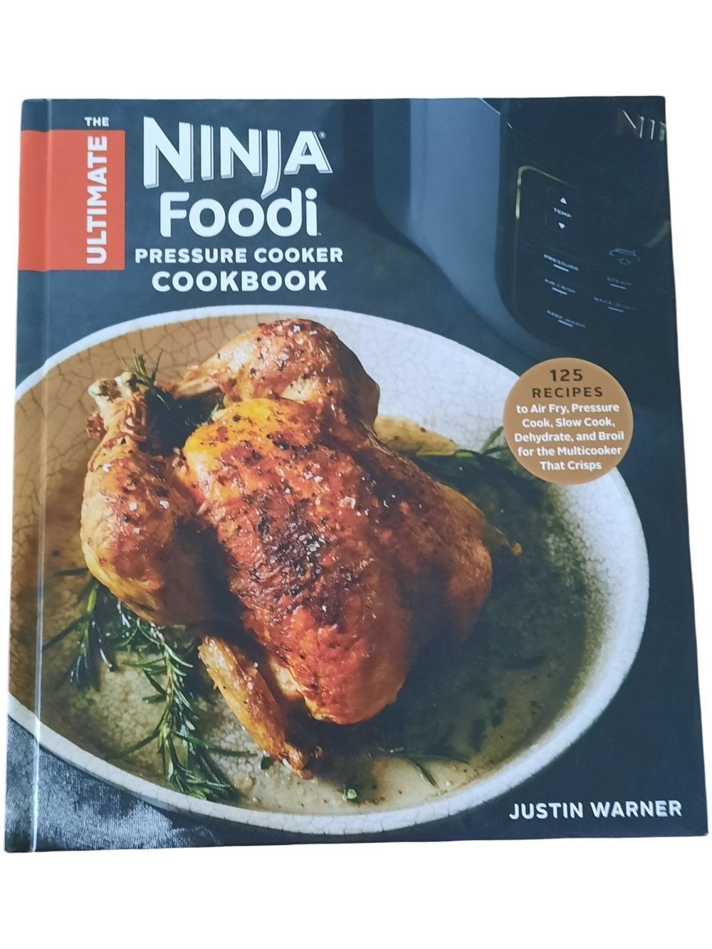 Ninja Cookbook Cover Featuring Red and Green Soup Image